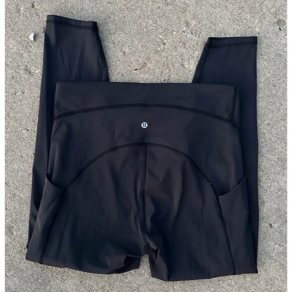 Lululemon power tights. Black. Size 12. - Picture 1 of 10